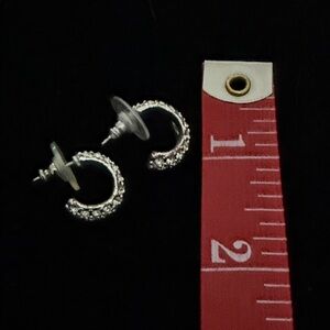 Elegant Silver Hoop Earrings